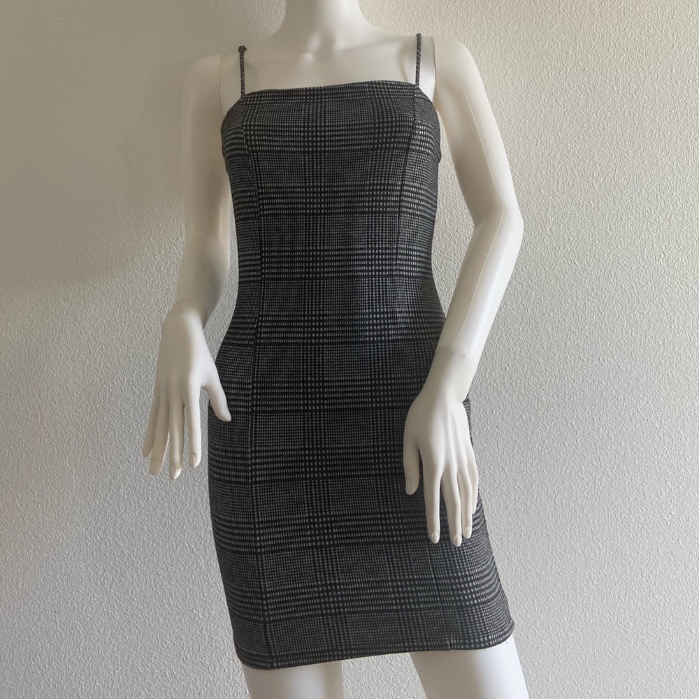 glenn plaid midi dress